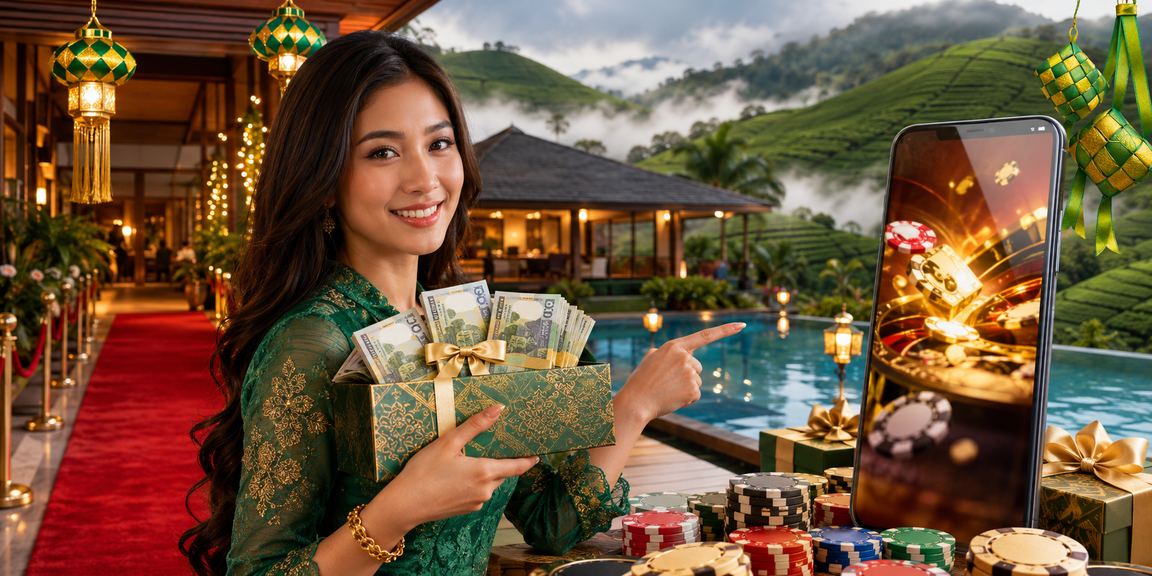 Pemain Malaysia merayakan Hari Raya sambil menggunakan platform mudah alih mbi77